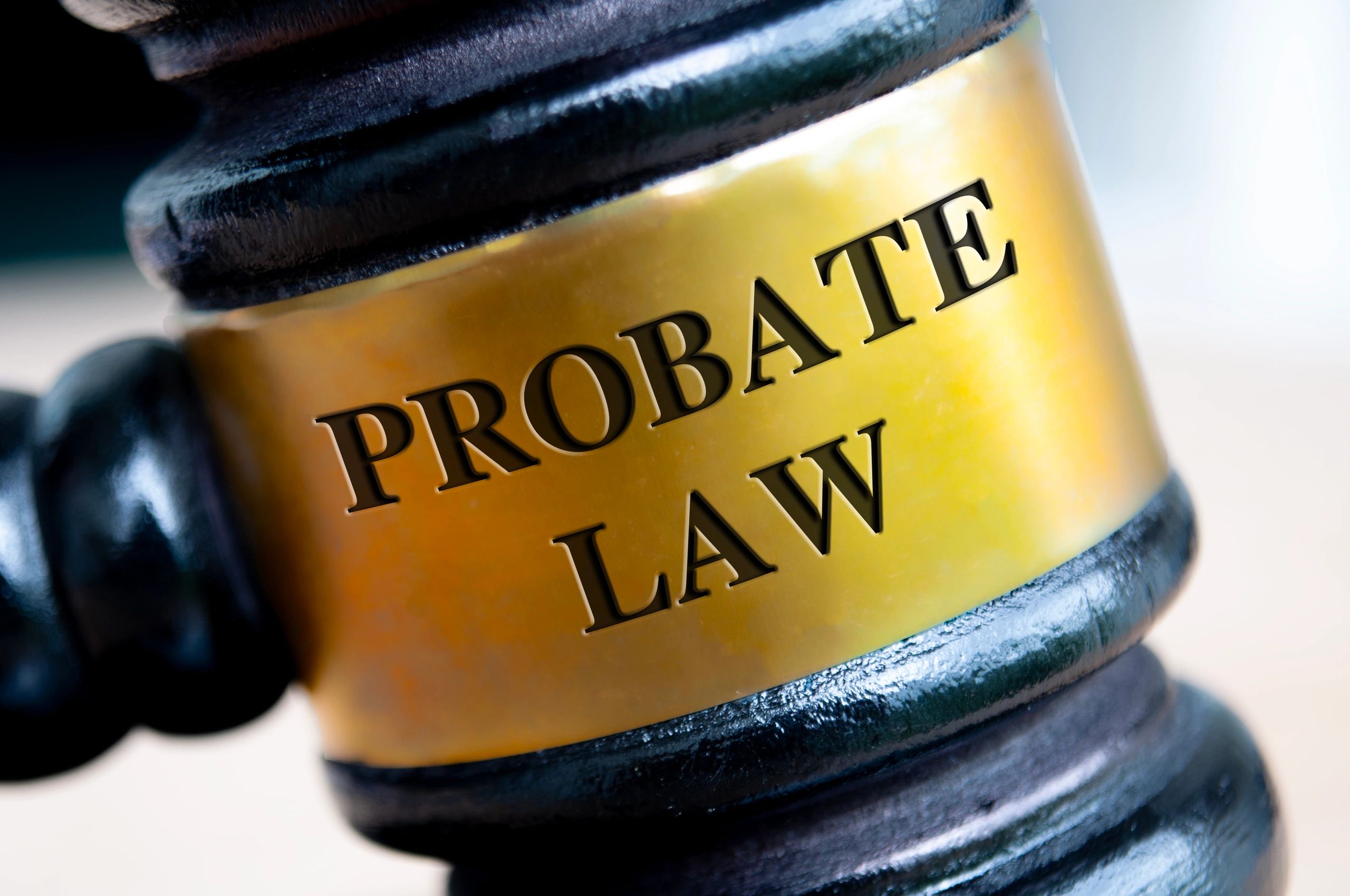 Probate law gavel representing estate and probate matters
